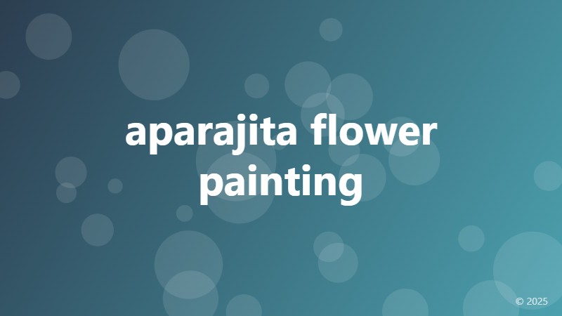 aparajita flower painting