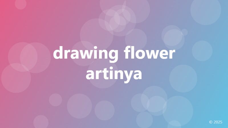 drawing flower artinya