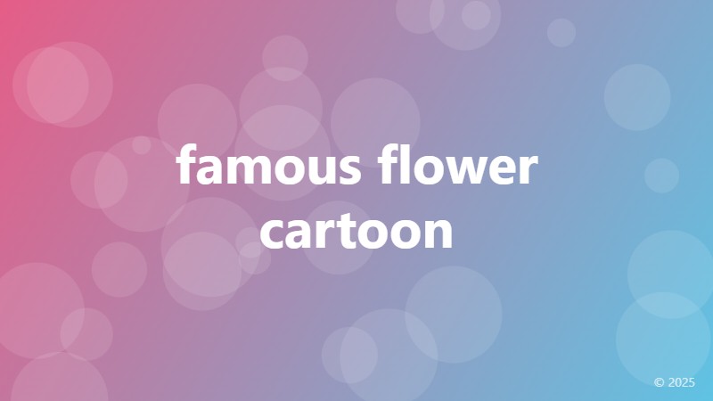 famous flower cartoon