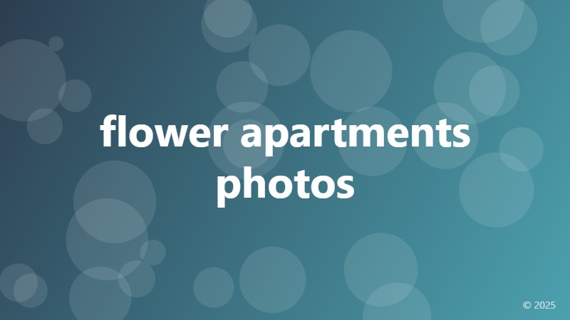 flower apartments photos