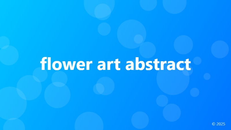 flower art abstract