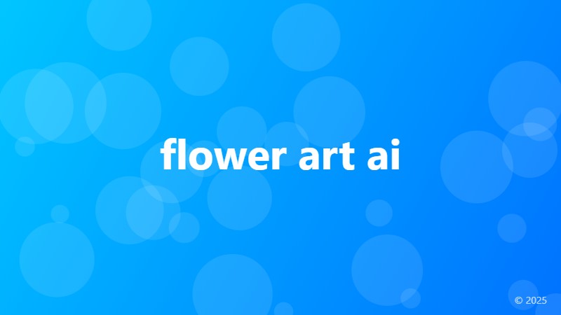 flower art ai