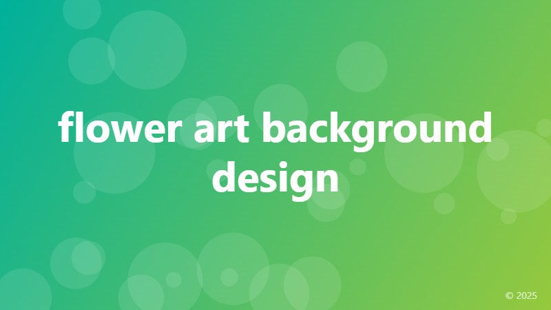 flower art background design