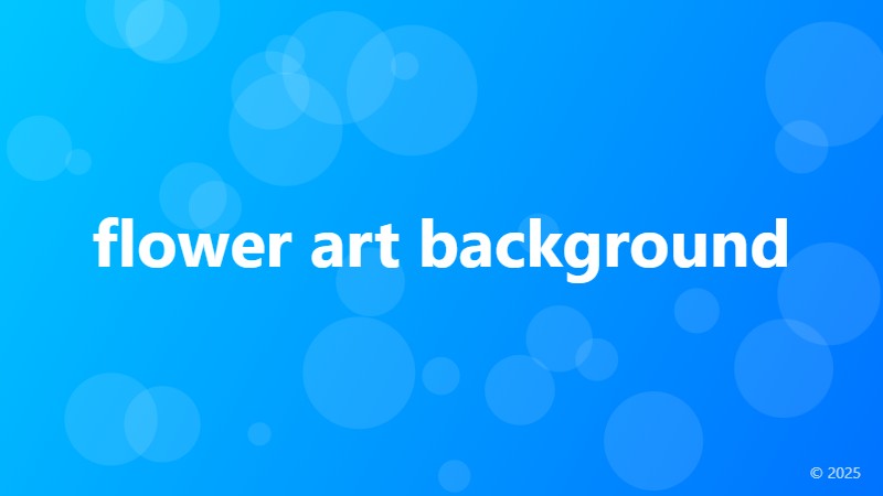 flower art background