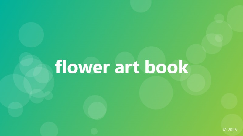 flower art book