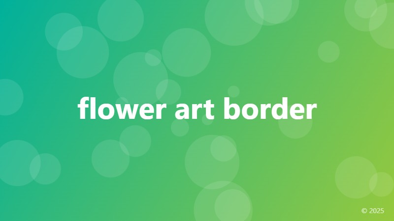 flower art border