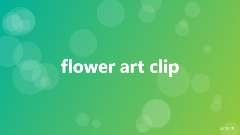 flower art clip