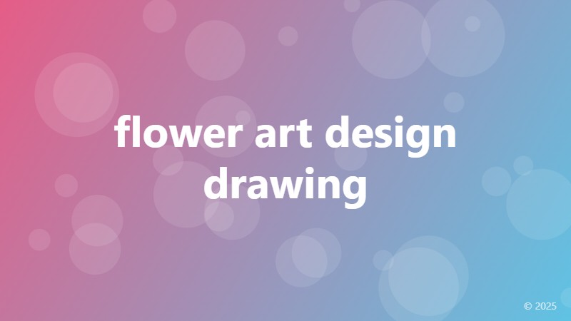 flower art design drawing