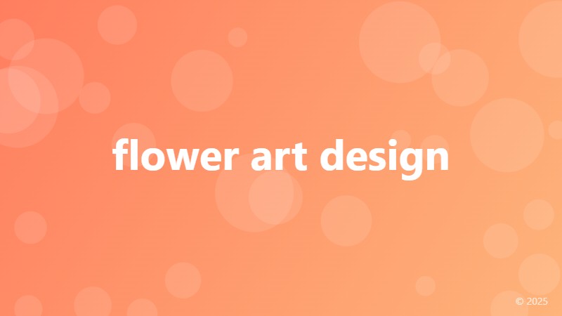 flower art design