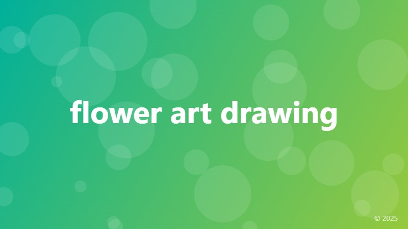flower art drawing