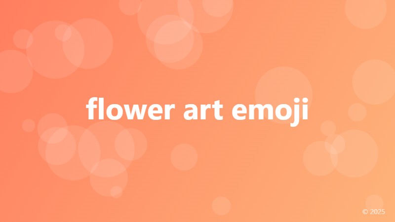 flower art emoji