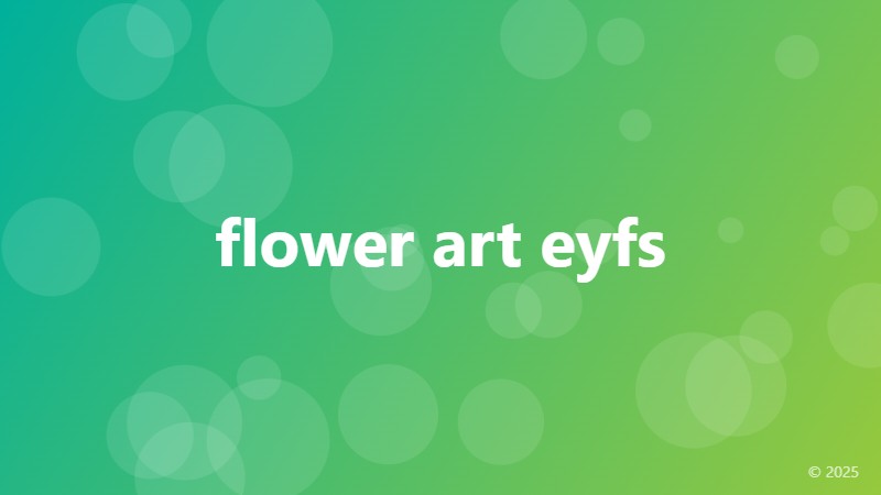 flower art eyfs
