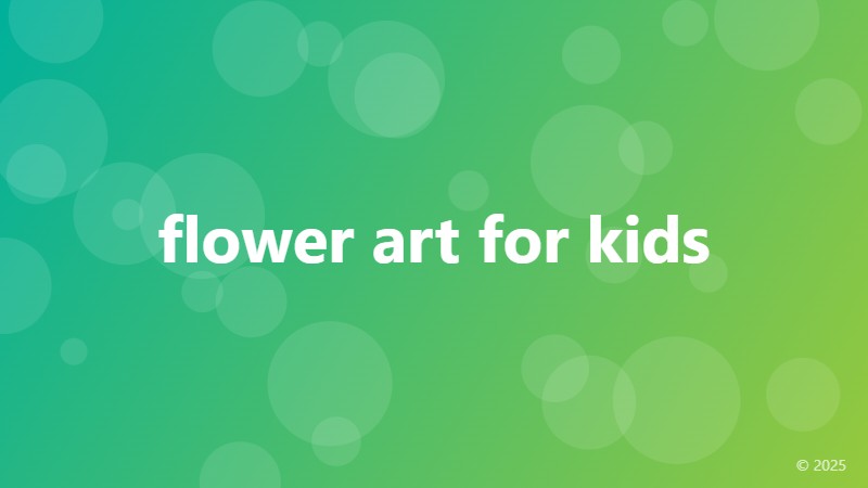 flower art for kids