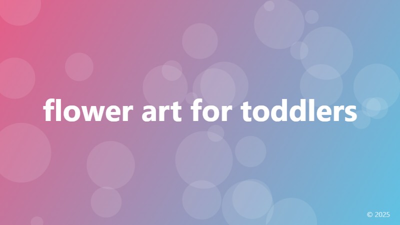 flower art for toddlers