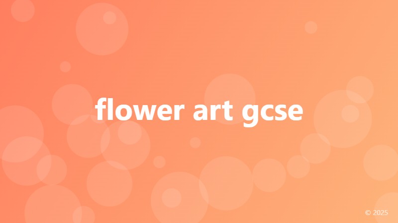 flower art gcse