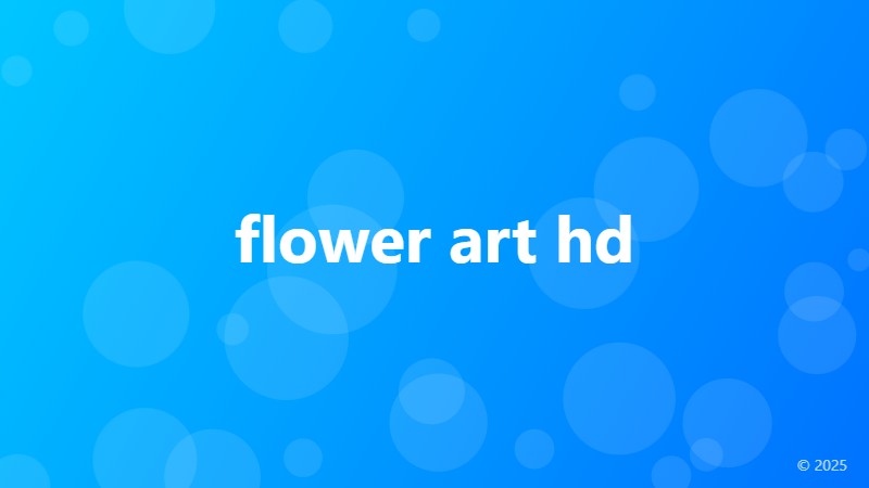 flower art hd