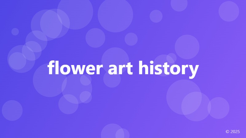 flower art history