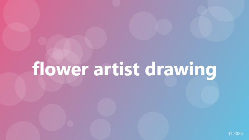 flower artist drawing