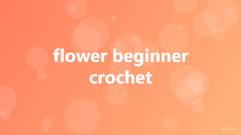 flower beginner crochet