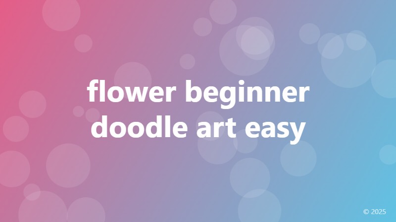 flower beginner doodle art easy