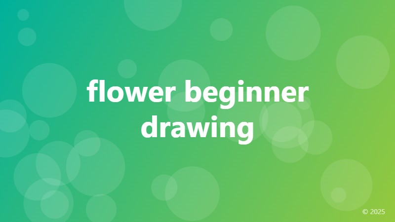 flower beginner drawing