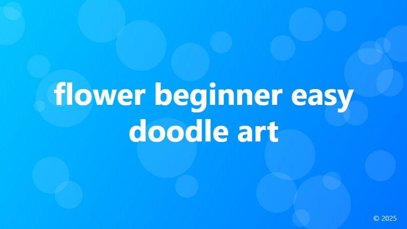 flower beginner easy doodle art
