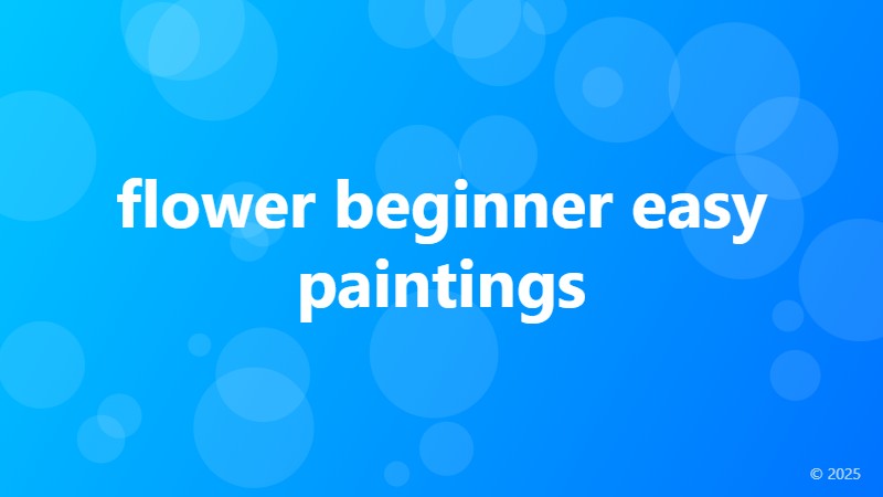 flower beginner easy paintings