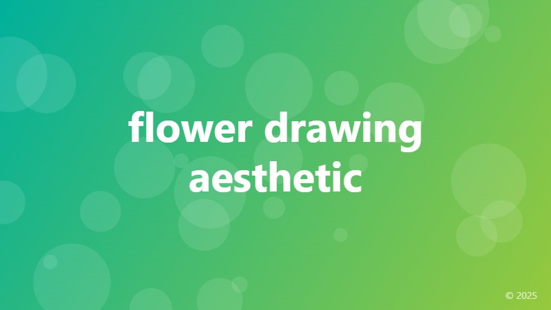flower drawing aesthetic