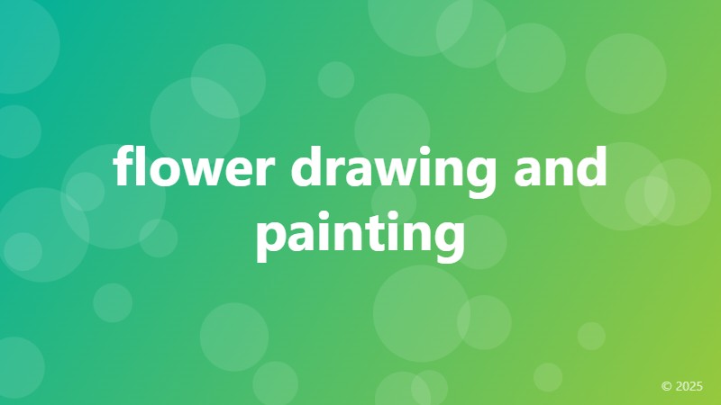 flower drawing and painting