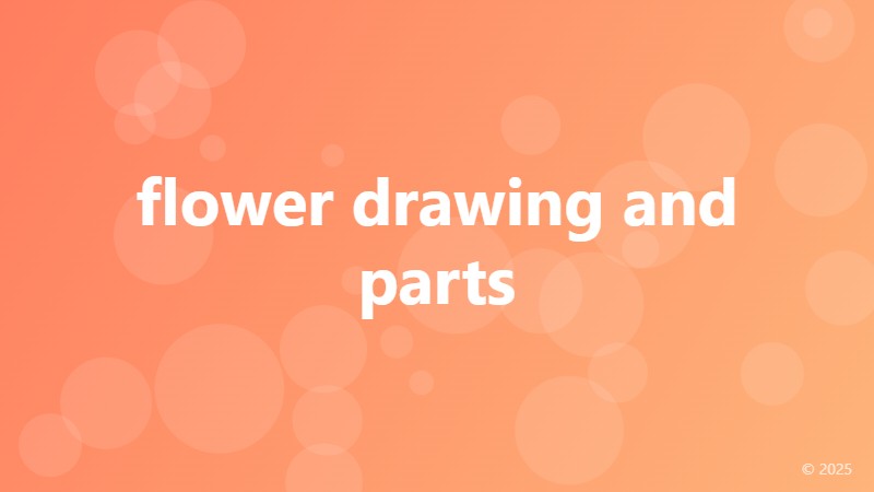 flower drawing and parts
