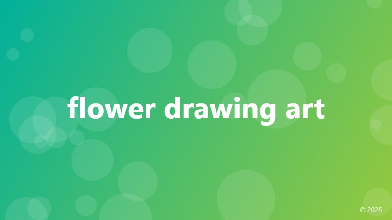 flower drawing art