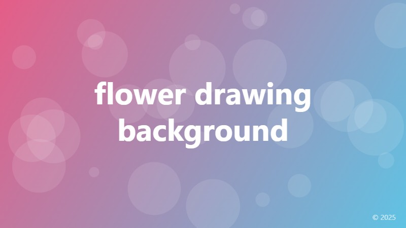 flower drawing background