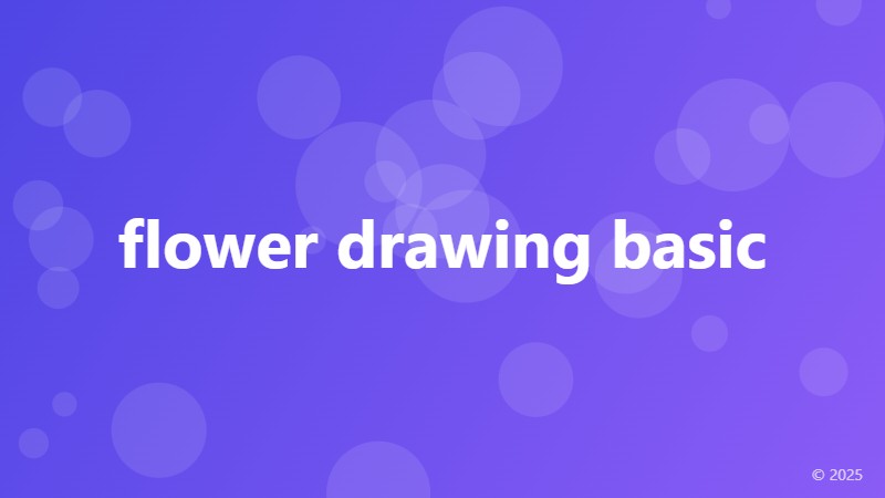 flower drawing basic