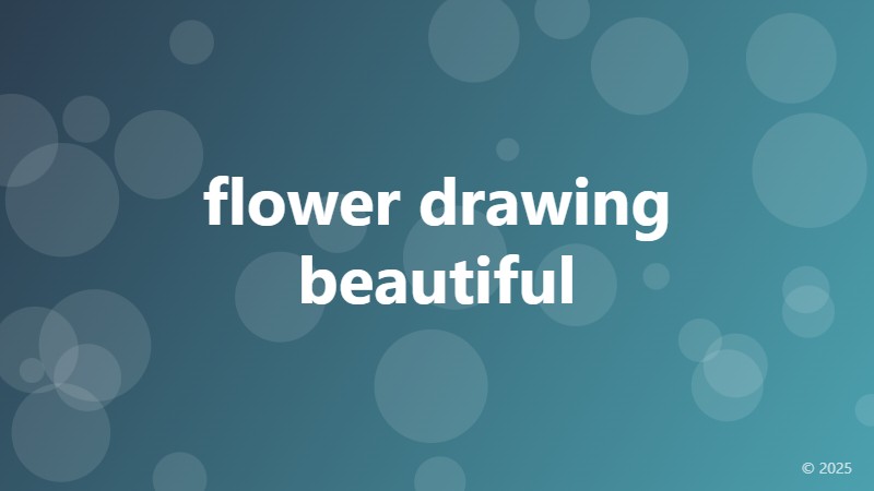 flower drawing beautiful