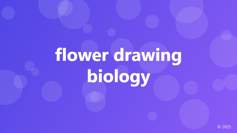 flower drawing biology