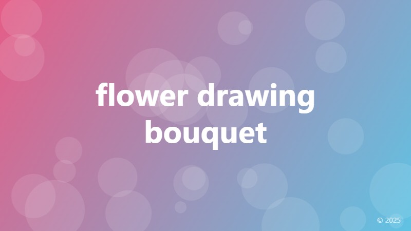 flower drawing bouquet