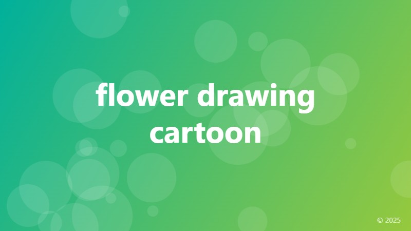 flower drawing cartoon