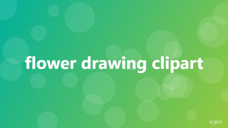 flower drawing clipart