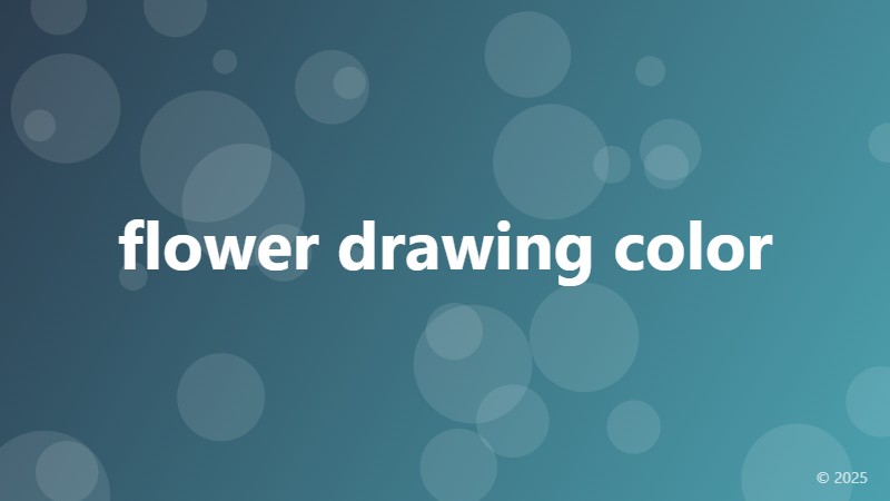 flower drawing color