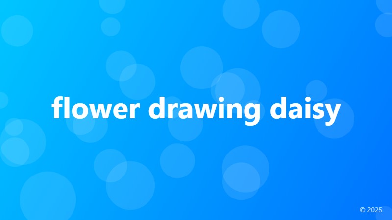 flower drawing daisy