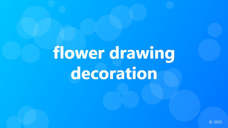 flower drawing decoration