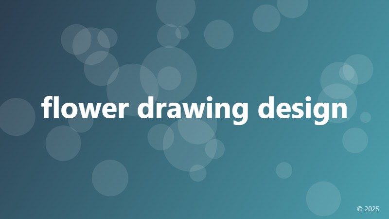 flower drawing design