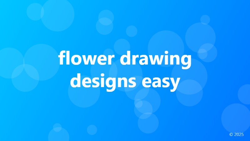 flower drawing designs easy