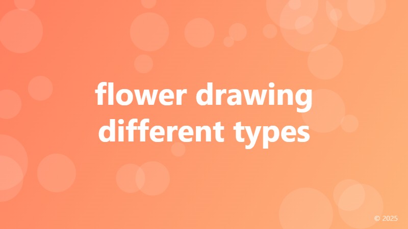 flower drawing different types