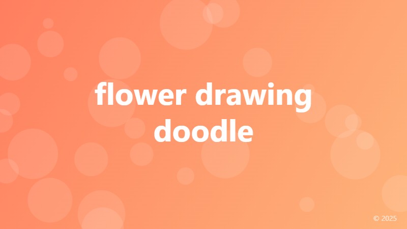 flower drawing doodle