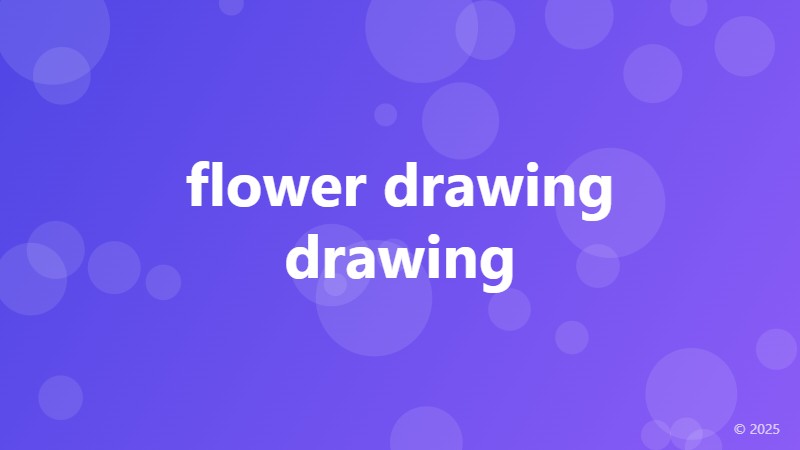 flower drawing drawing