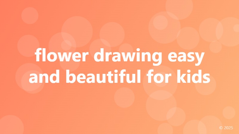 flower drawing easy and beautiful for kids