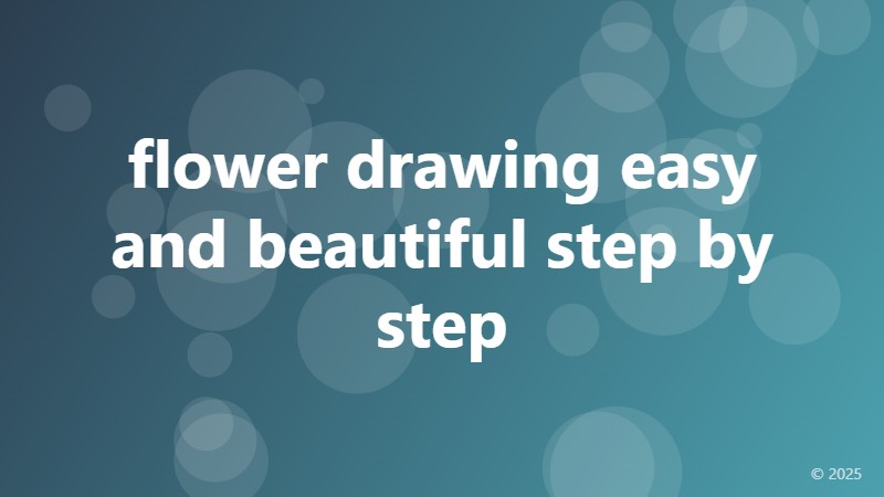 flower drawing easy and beautiful step by step