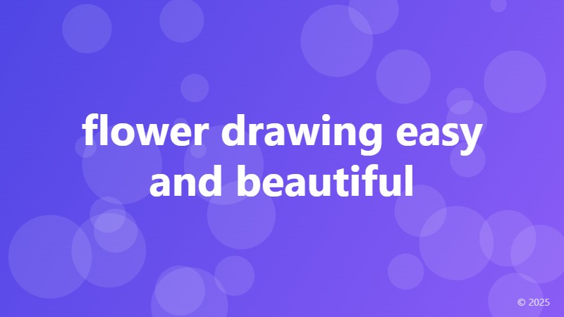 flower drawing easy and beautiful
