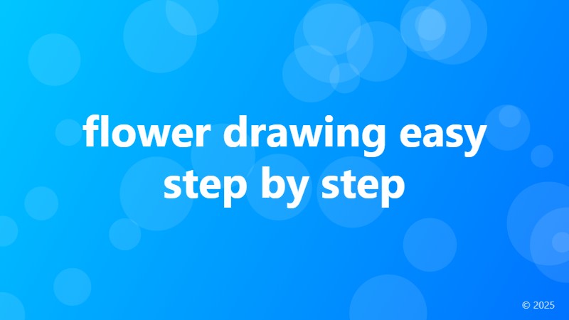 flower drawing easy step by step